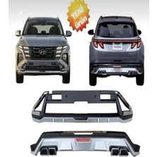 Aftermarket 2024+ Hyundai Tucson Ön Arka Tampon Koruma Difüzör
