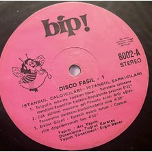 Plakantik Istanbul Çalgıcıları & Istanbul Şarkıcıları - Disco Fasıl 1 - Bip! 8002 - Lp (1979)