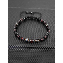 Tahrastone Baltık Damla Kehribar-4 mm Kristal Küp Kesim Lal Garnet Doğaltaş Bileklik