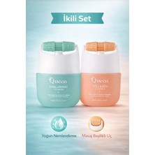 Ikili Yüz Bakım Seti – Hyaluronik Asit 5d Matrix & Kolajen Vitamin C | Nem Bombası & Cilt Sıkılaştırıcı