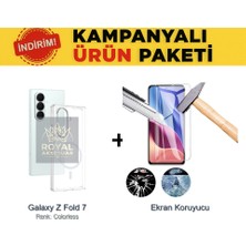 Tele Shop Samsung Galaxy Z Fold 7 Ekonomik Paket London Magsafe Kılıf ve Ekran Koruyucu 360 Set