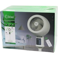 Marsilyan Kiwi KFAN-7460 8 Inç - 20CM Sirkülasyonlu Vantilatör Kumandalı - Dokunmatik Ekran 45W 3 Kademe Hız 3pls.kanat Y: 82CM (4887)