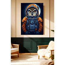 Mushen Studio Astronot Baykuş Dijital Sanat Kanvas Tablo