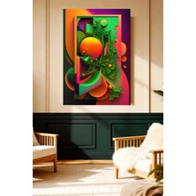 Mushen Studio Neon Geometrik Desen Modern Sanat Kanvas Tablo