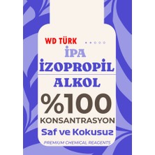 WD Türk %100 Saf Ipa 100 ml Izo Propil Alkol Temizlik Solventi (Izo Propil Dezenfektan)