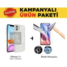 Tele Shop iPhone 11 Ekonomik Paket London Magsafe Kılıf ve Ekran Koruyucu 360 Set