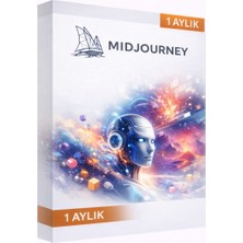 Midjourney 1 Aylık Üyelik - Sınırsız Resim Oluşturma Dijital Lisans Tekil Ürün