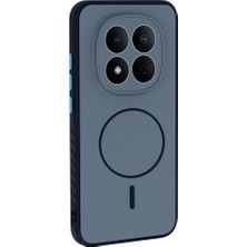 Redmi Note 15 Pro 4g ile Uyumlu Magsafe Şarj Özellikli Tea Kapak Lacivert