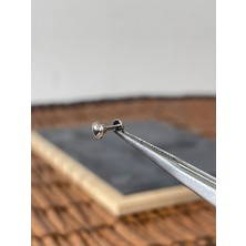Aida Jewelss Yüksek Kalite G23  Kalp Titanyum 6x1.2mm Labret Piercing