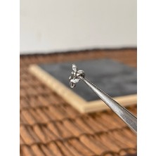 Aida Jewelss Yüksek Kalite G23 Titanium Dal Markiz Zirkon Titanyum 6x1.2mm Labret Piercing