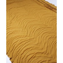 Kumaş Parça Hardal Renkte Jarse Kumaş 125X370CM