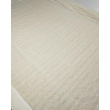 Kumaş Parça Krem Renkte Bürümcüklü Jarse Kumaş (En 125 cm x Boy 200 Cm)