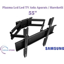 Genel Samsung Ile Uyumlu 55Q60D 55" 4K UHD QLED 138/139/140 Ekran LCD LED Tv Hareketli Duvar Askı Aparatı