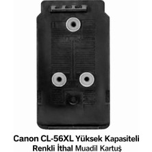 Oratek Canon Pixma E314 / CL-56XL Renkli Yüksek Kapasite Tıpalı Ithal Muadil Dolabilen Kartuş
