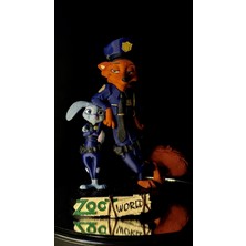 Arez Figür Zootopia Judy Hopps Nick Wilde Çizgi Film Figür 16 cm