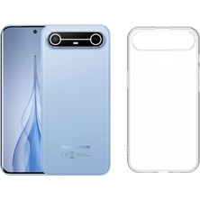 FitCase Tecno Spark Slim Kılıf Kamera Korumalı Silikon Lux Şeffaf Kapak