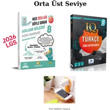 Sinan Kuzucu Yayınları 8.sınıf Meb Böyle Sorar Anlam Bilgisi + Paraf 8.sınıf Iq Türkçe Set Fiş Tutucu Hediye