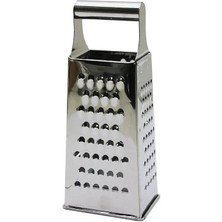 Unbranded 4 Taraflı Paslanmaz Çelik Mutfak Rendesi - Ergonomik Tutuşlu Çok Amaçlı Doğrayıcı -1 Adet