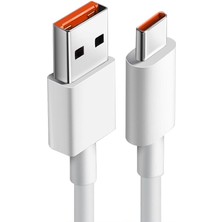 Xmi 120W 6A Turbo Saniye Destekli USB To Type-C Şarj Kablosu 1mt