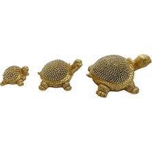 Favorize 3'lü Kaplumbağa Biblo Ev Ofis Dekorasyon