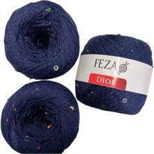 Feza Yün ve İplikleri Fantezi Pullu El Örgü Ipliği, 100 Gr, 310 M (1 Adet)