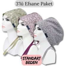 Doktorbonem Standart Beden 3lü Efsane Paket Küf Yeşili Güller Leylak Çiçek Bahçesi Gri Nazlı Çiçekler Cerrahi Bone