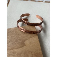 Rupen Kraft 2 Li Bakır Kombin Bileklik %100 Bakır Bileklik El Yapımı Bakır Bileklik Saf Bakır Bileklik