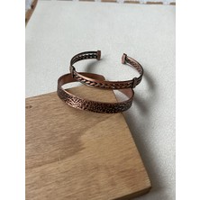 Rupen Kraft 2 Li Bakır Kombin Bileklik %100 Bakır Bileklik El Yapımı Bakır Bileklik Saf Bakır Bileklik