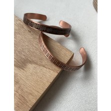 Rupen Kraft 2 Li Bakır Kombin Bileklik %100 Bakır Bileklik El Yapımı Bakır Bileklik Saf Bakır Bileklik