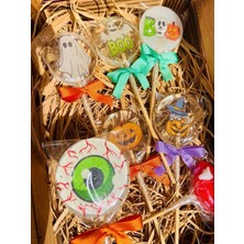 Candyemiro "şeker Mi Şaka Mı?" 6'lı Cadılar Bayramı Tasarım Lolipop Seti