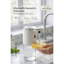 Evo House Otomatik Sensörlü Mutfak Deterjan-Sıvı Sabunluk - Duvara Monte - P18S Model