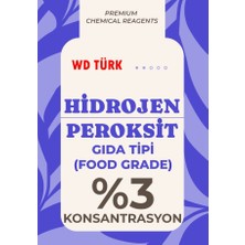 WD Türk Gıda Tipi Hidrojen Peroksit %3 1 Lt