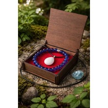 Banum Luxury Doğal Akuamarin Taşlı Set