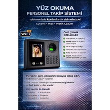 Linas Wifi  Kablosuz Yüz Okuma-Parmak Izi Giriş Çıkış Personel Takip Cihazı