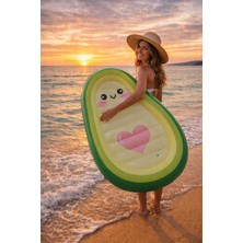 Nunu Avokado Şişme Deniz Yatağı 165X114 cm Büyük Boy Havuz & Deniz Oyuncağı 100 kg