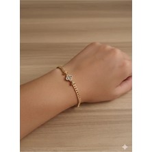 Banum Luxury Yonca Çelik Bileklik