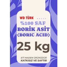 WD Türk Borik Asit Saf Katkısız 25 kg