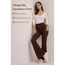 Yüksek Bel Ispanyol Paça Tayt