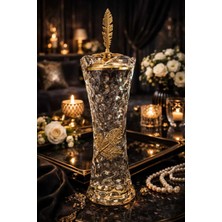 Banum Luxury Lux Hem Vazo Hem Çelik ve Cam Tütsülük 2 -1 Arada