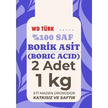 WD Türk 2 Adet Borik Asit Saf Katkısız 1 kg