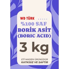 WD Türk Borik Asit Saf Katkısız 3 kg