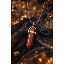 Banum Luxury Doğal Yıldız Taşlı Çelik Kolye