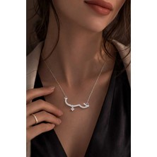 Banum Luxury Şık Tasarımlı Altin ve Gümüş Renkli Çelik Kolye