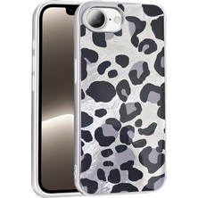 No 7 Tech iPhone 17E Kılıf Desenli Zore Mep Kapak - Gri Leopar