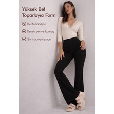Yüksek Bel Ispanyol Paça Tayt