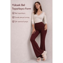 Yüksek Bel Ispanyol Paça Tayt