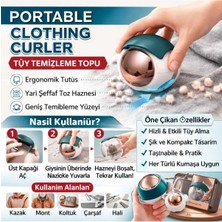 Banum Luxury Taşınabilir ve Yıkanabilir Tiftik Tüy Toplayıcı Kıl Toz Elbise Temizleyici Top