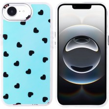 No 7 Tech iPhone 17E Kılıf Airbag Tasarımlı Zore Hadra Kapak - Kalp