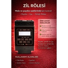 Linas Fabrika ve  işyeri Paydos  Zil Çaldırma Zil Rölesi