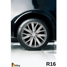 Peugeot 206+ 16'' Inç Jant Kapağı (4 Adet) Gri G116